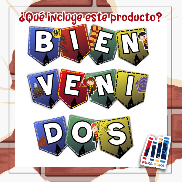 Banderines Bienvenidos Colección "Wizardly World"