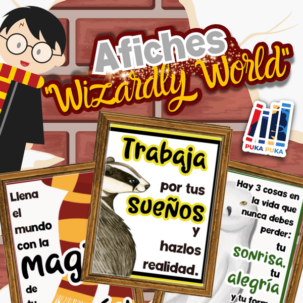 Afiches Wizardly World Español