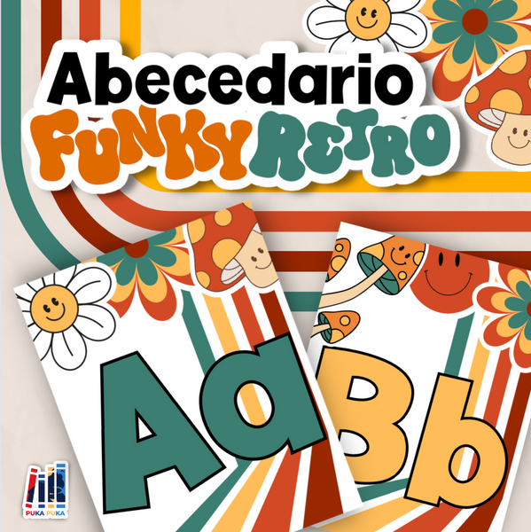 Abecedario Colección "Funky Retro"