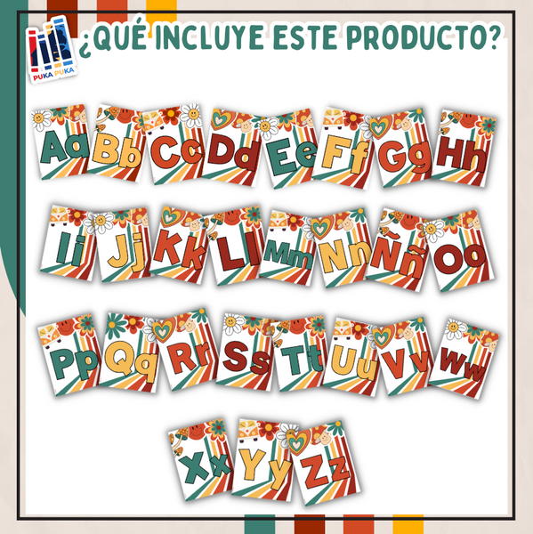 Abecedario Colección "Funky Retro"