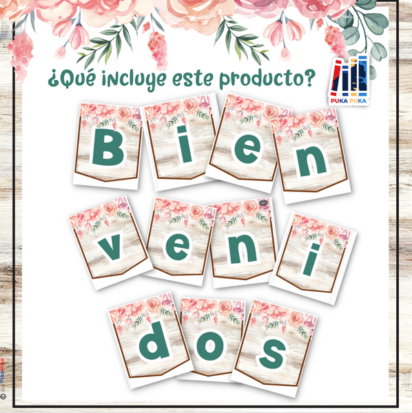 Banderines Colección "Teepee Watercolor"