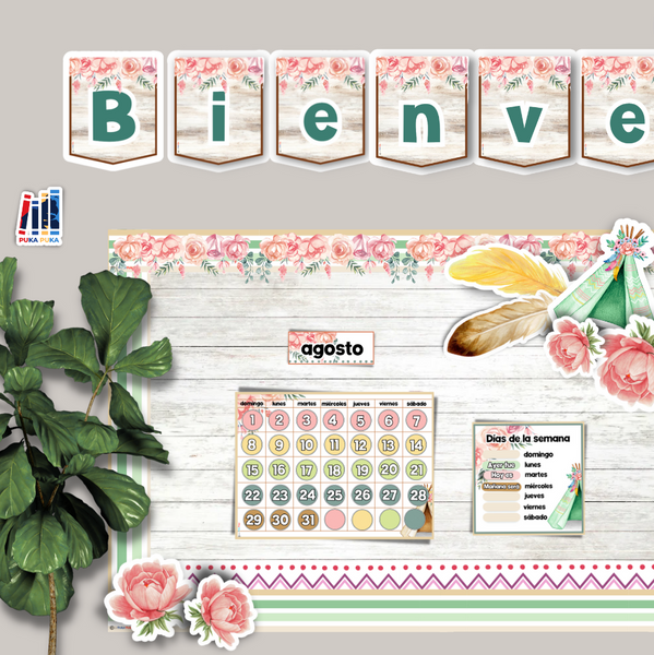 Banderines Colección "Teepee Watercolor"