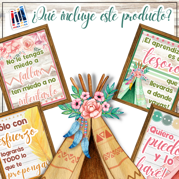 Afiches Colección Teepee Watercolor