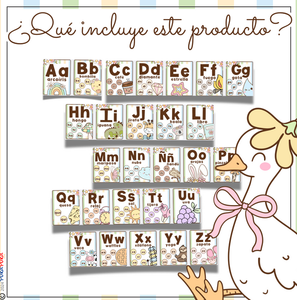 Abecedario: Colección "Silly Little Goose"