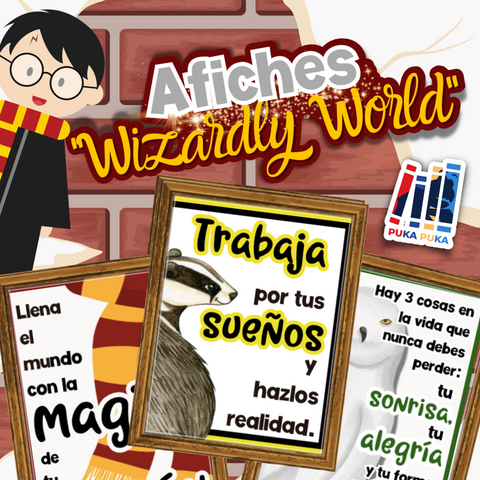 Afiches Wizardly World Español