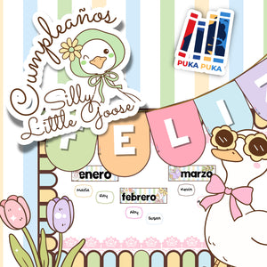 Afiches Cumpleaños: Colección "Silly Little Goose"