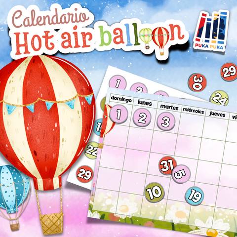 Calendario "Hot Air Ballon"