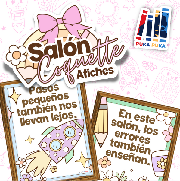 Afiches Motivaciones: Colección "Salón Coquette"