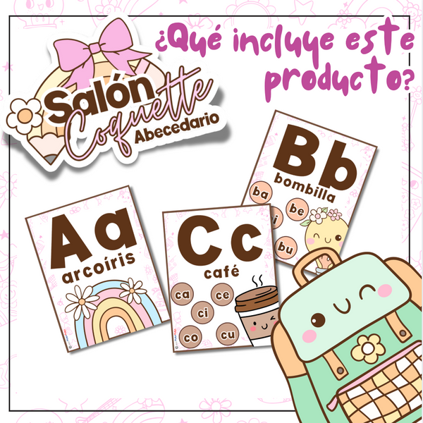 Abecedario: Colección "Salón Coquette"