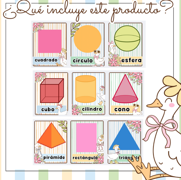 Figuras Geométricas: Colección "Silly Little Goose"