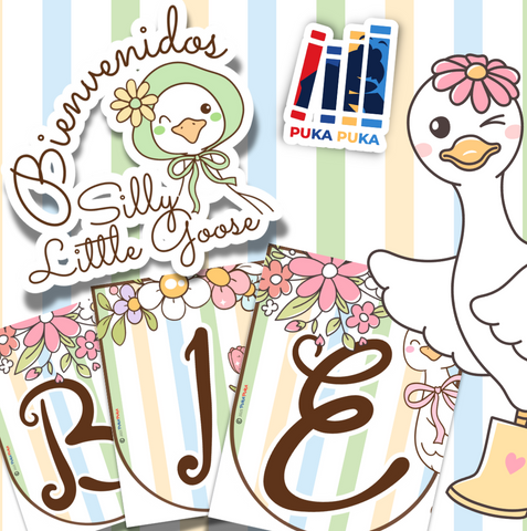 Banderines Bienvenidos: Colección "Silly Little Goose"