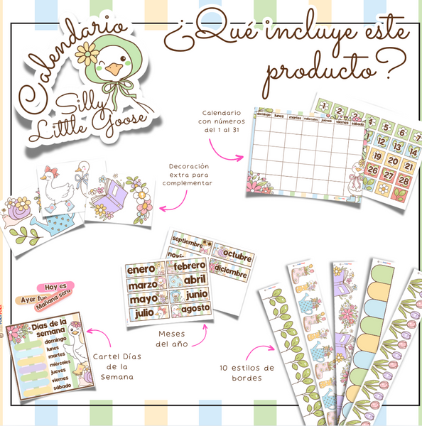 Calendario: Colección "Silly Little Goose"