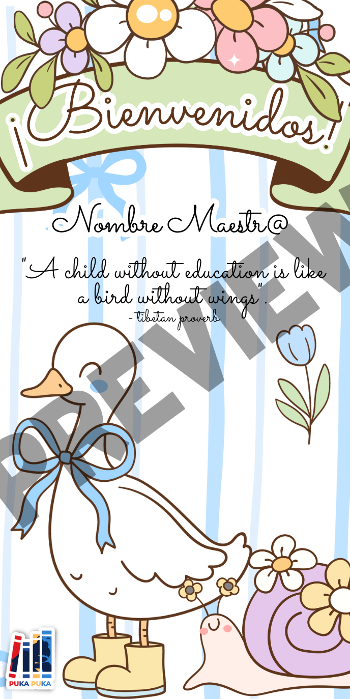 Banner Puertas Colección "Silly Little Goose"