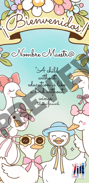 Banner Puertas Colección "Silly Little Goose"