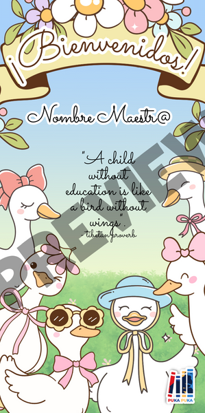 Banner Puertas Colección "Silly Little Goose"